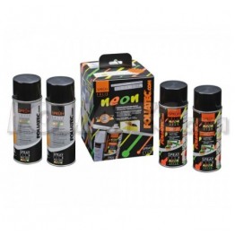 GOMA LIQUIDA NEON 4 PC. SET  VERDE 2 X 400 ML +  BASE COAT 2 X 400 ML