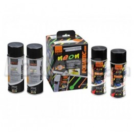 GOMA LIQUIDA NEON 4 PC. SET  AZUL 2 X 400 ML +  BASE COAT 2 X 400 ML