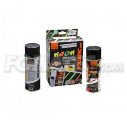 GOMA LIQUIDA NEON 2 PC. SET  ROJO 1 X 400 ML +  BASE COAT 1 X 400 ML