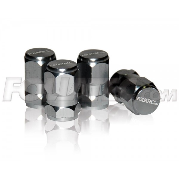 AIRCAPS TAPON VALVULA HEXAGON  ALU-ANODISED  GRIS 4 PIEZAS