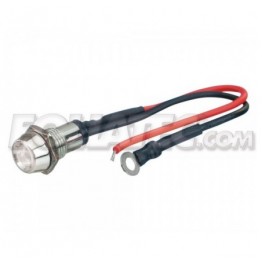LED CONTROL LIGHT CHROME  BLANCO 1 PIECE  DIAM.  10 MM