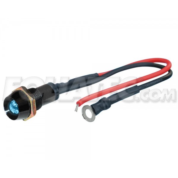 LED CONTROL LIGHTS BLACK  ICE AZUL 1 PIECE  DIAM.  10 MM