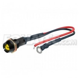 LED CONTROL LIGHTS BLACK  AMARILLO 1 PIECE  DIAM.  10 MM