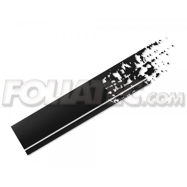 CARDESIGN ADHESIVO STRIPES  NEGRA MATE 22 X 150 CM  2 PIEZAS