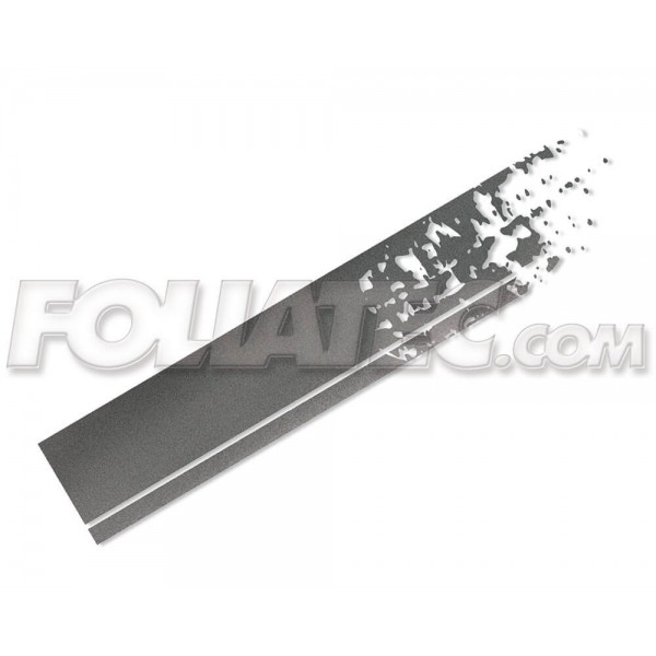 CARDESIGN ADHESIVO STRIPES  GRAPHITE 22 X 150 CM  2 PIEZAS