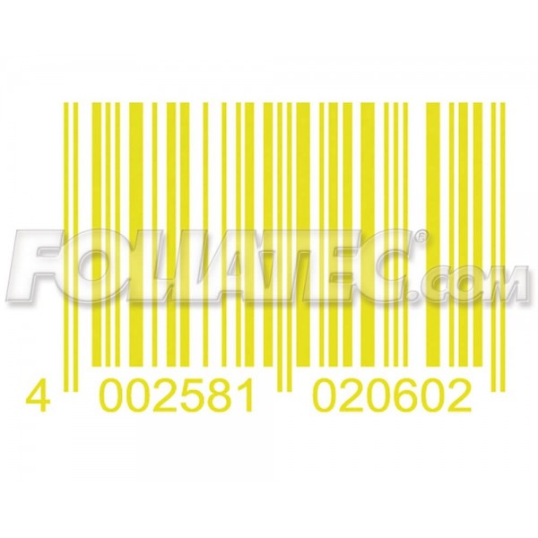 CARDESIGN ADHESIVO CODE  NEON AMARILLO 37 X 24 CM