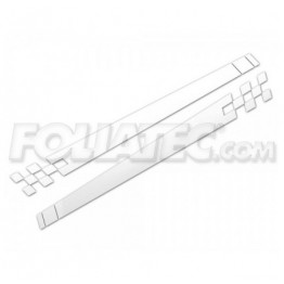 CARDESIGN ADHESIVO RACING  BLANCO MATE 150 X 15 CM