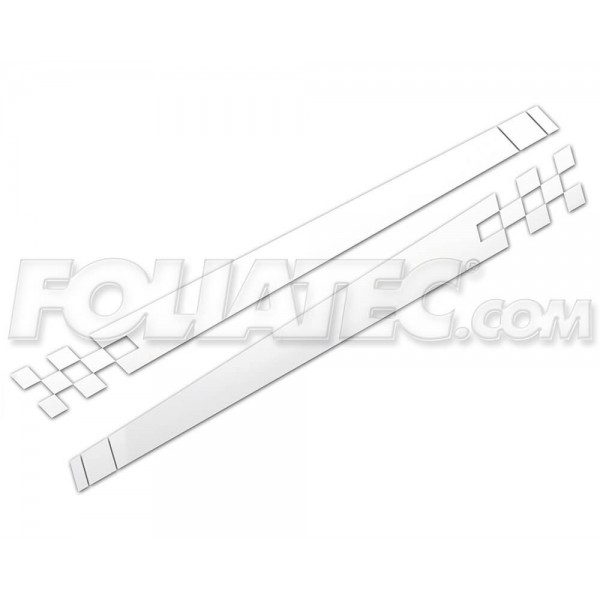 CARDESIGN ADHESIVO RACING  BLANCO MATE 150 X 15 CM