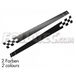 CARDESIGN ADHESIVO RACING  NEGRA MATE 150 X 15 CM