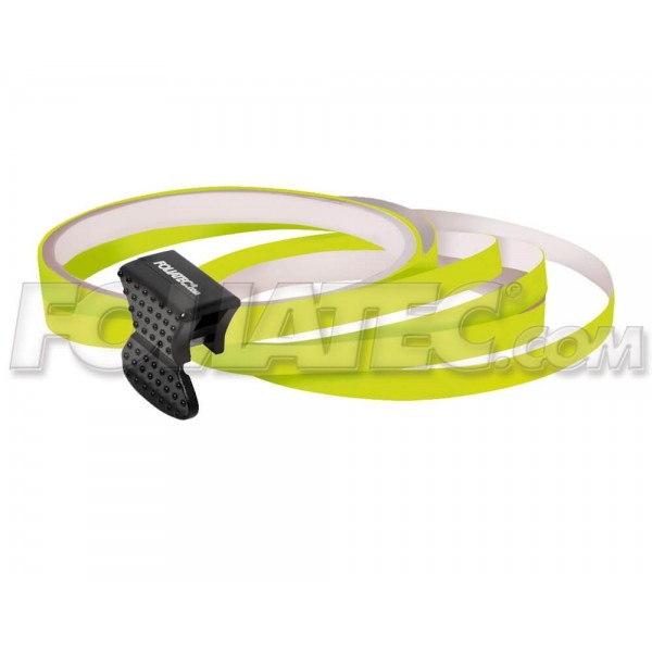 PIN STRIPING RIM DESIGN INCL. MOUNTING AID  NEON AMARILLO L  8 6 M (4 X 2 15 M)  W  6 MM