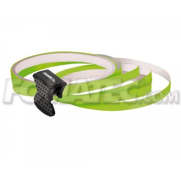 PIN STRIPING RIM DESIGN INCL. MOUNTING AID  NEON VERDE L  8 6 M (4 X 2 15 M)  W  6 MM