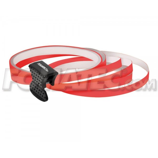 PIN STRIPING RIM DESIGN INCL. MOUNTING AID   NEON ROJO L  8 6 M (4 X 2 15 M)  W  6 MM