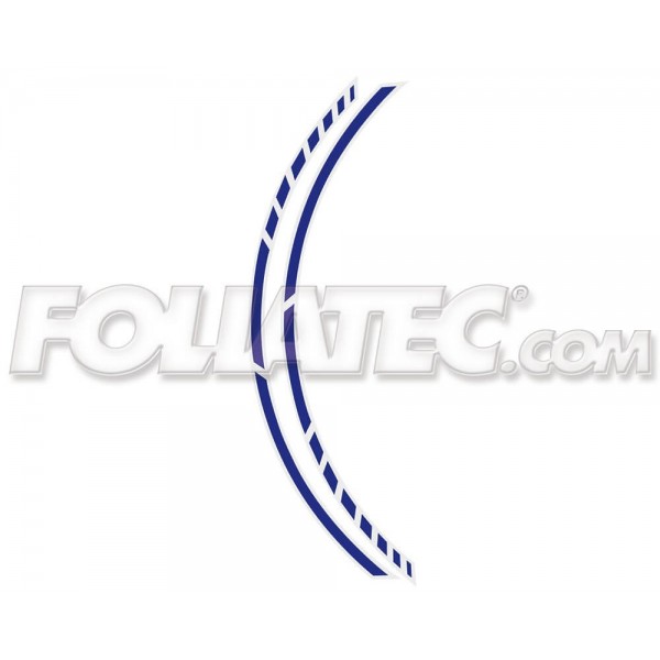 PIN STRIPING RACING AZUL 14 STRIPES A' 7 MM X 41 CM  INCLUDING SPACER