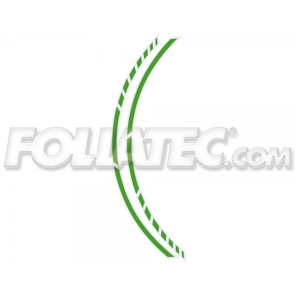 PIN STRIPING RACING VERDE 14 STRIPES A' 7 MM X 41 CM  INCLUDING SPACER