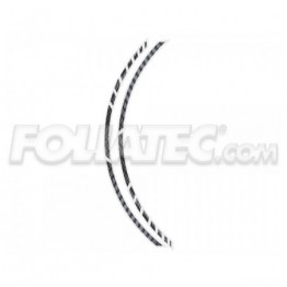 PIN STRIPING RACING CARBON STRUCTURED 14 STRIPES A' 7 MM X 41 CM  INCLUDING SPACER