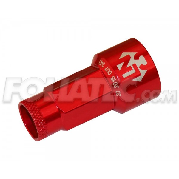 LUGNUZZ COVER SET  ROJO ANODIZED SIZE 17MM  4 X 5 PIEZAS