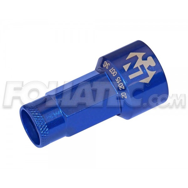 LUGNUZZ COVER SET  AZUL ANODIZES SIZE 19MM  4 X 5 PIEZAS