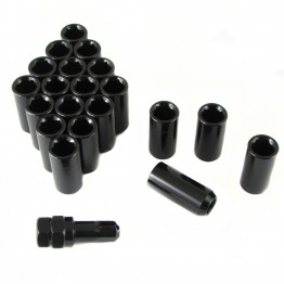 KIT 20 TUERCAS LARGAS NEGRA