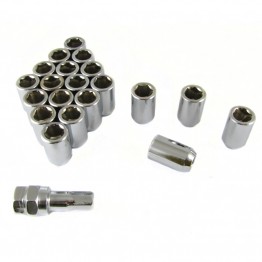 KIT 20 TUERCAS CORTAS PLATA