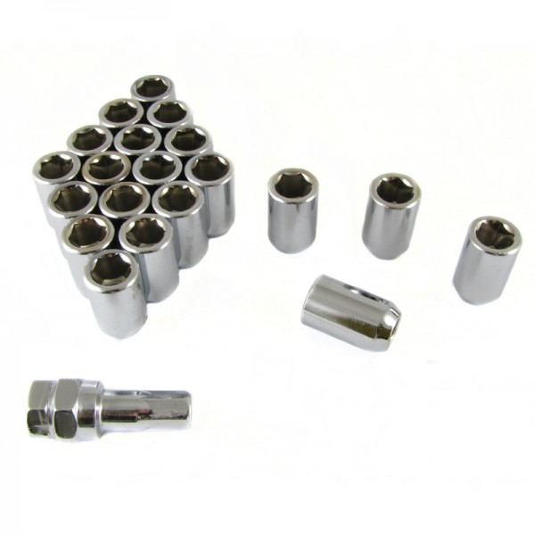 KIT 20 TUERCAS CORTAS PLATA