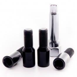KIT TORNILLO ANTIRROBO NEGRO