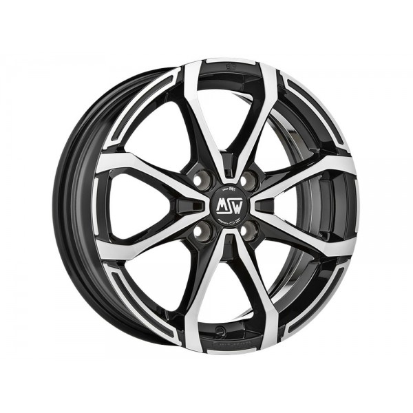 ADAPTABLE FORD  MSW X4 7X16 4x108 ET37 BLACK FULL POLISHED (GBFP)