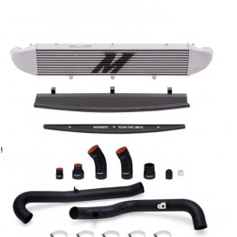 Ford Fiesta ST Performance Intercooler Kit, 2014+ Black Pipes, Silver Cooler