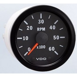 CUENTARREVOLUCIONES VDO 6000 RPM DIÁMETRO 52 FONDO NEGRO DIESEL
