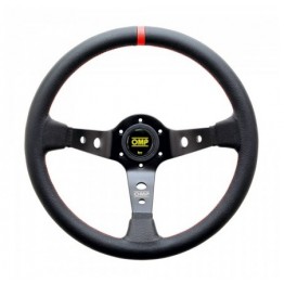 CORSICA PIEL/NEGRO/ROJO VOLANTE OMP