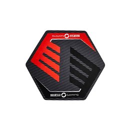 ALFOMBRA PARA SILLA GAIMING 110X97.5MM NEGRO/ROJO