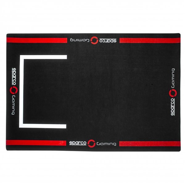 ALFOMBRA COCKPIT 180X120MM NEGRO/ROJO