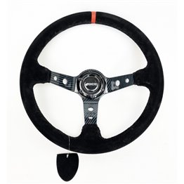 VOLANTE ANTE CARBONO COSTURA NEGRA