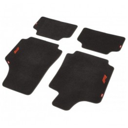 ALFOMBRA DE COCHE CM470 4TLG NEGRO/ROJO