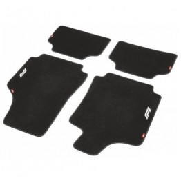 ALFOMBRA DE COCHE CM480 4TLG NEGRO/BLANCO