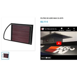 FILTRO  CITROEN/PEUGEOT/FIAT/TOYOTA/MITSUBISHI K&N 33-2975