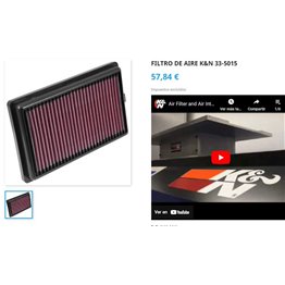 FILTRO FIAT 500L K&N 33-5015