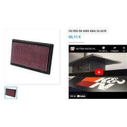 FILTRO MINI K&N 33-2270 