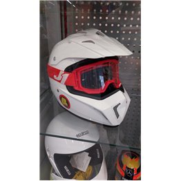CASCO CROSS BELTENICK FIA-SNELL BLANCO