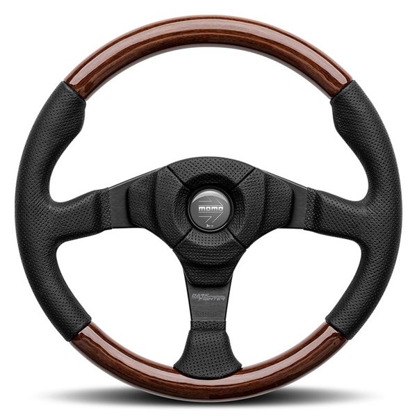 VOLANTE MOMO DARK FIGHTER MADERA 35 350MM