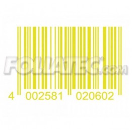 CARDESIGN ADHESIVO CODE  NEON AMARILLO 37 X 24 CM
